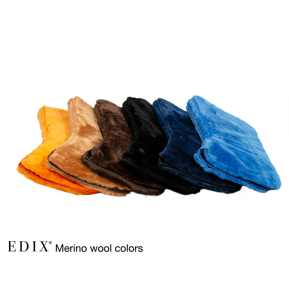 Edix Saddles Westernpad  8-pockets Bont Fur Burgundy Edix Saddles Westernpad  8-pockets Bont Fur Burgundy