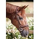 LJ Leathers Hoofdstel New Fancy gecombineerde neusriem rubber teugels noisette Pony LJ Leathers Hoofdstel New Fancy gecombineerde neusriem rubber teugels noisette Pony