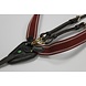 LJ Leathers Elastisch voortuig golden gespen choco-bordeaux LJ Leathers Elastisch voortuig golden gespen choco-bordeaux