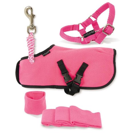 Crafty Ponies Crafty Ponies fleecedeken set incl. instructieboekje Crafty Ponies Crafty Ponies fleecedeken set incl. instructieboekje