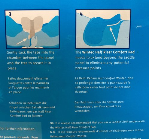 Wintec Wintec Half Riser Comfort Pad Back 12mm Wintec Wintec Half Riser Comfort Pad Back 12mm