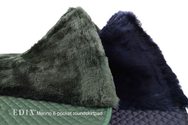 Edix Saddles Westernpad Roundskirtpad Afgerond Fur 8-pockets Edix Saddles Westernpad Roundskirtpad Afgerond Fur 8-pockets