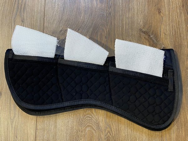 F.R.A. Pur Sang onderlegger Correction 3 vakken Zwart F.R.A. Pur Sang onderlegger Correction 3 vakken Zwart