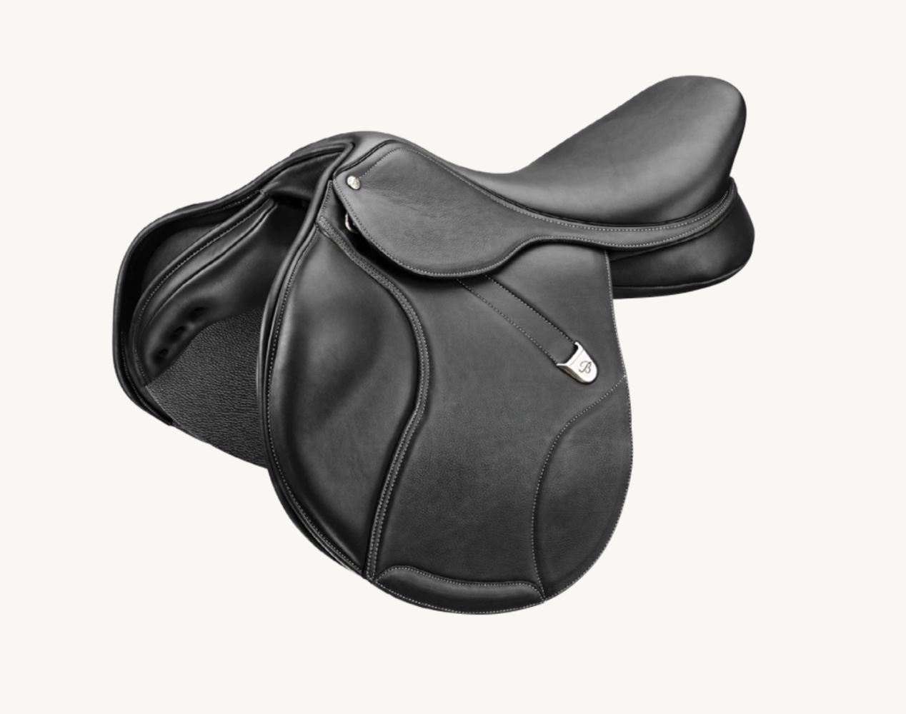 Bates Zadel Bates Elevation Deep Seat Dubbel leder Luxe zwart