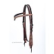 Western Bridle Basket Tooled headstall with Dots Western Bridle Basket Tooled headstall with Dots