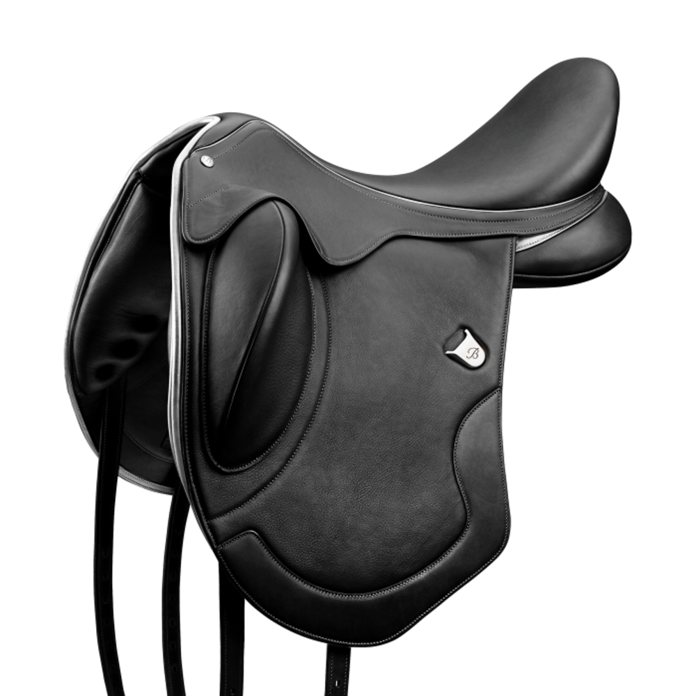 Bates Dressage Saddle Bates Artiste Luxe Black / Silver Highlights