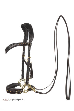 F.R.A. Glory Bitless Bridle  Hackamore Incl. reins