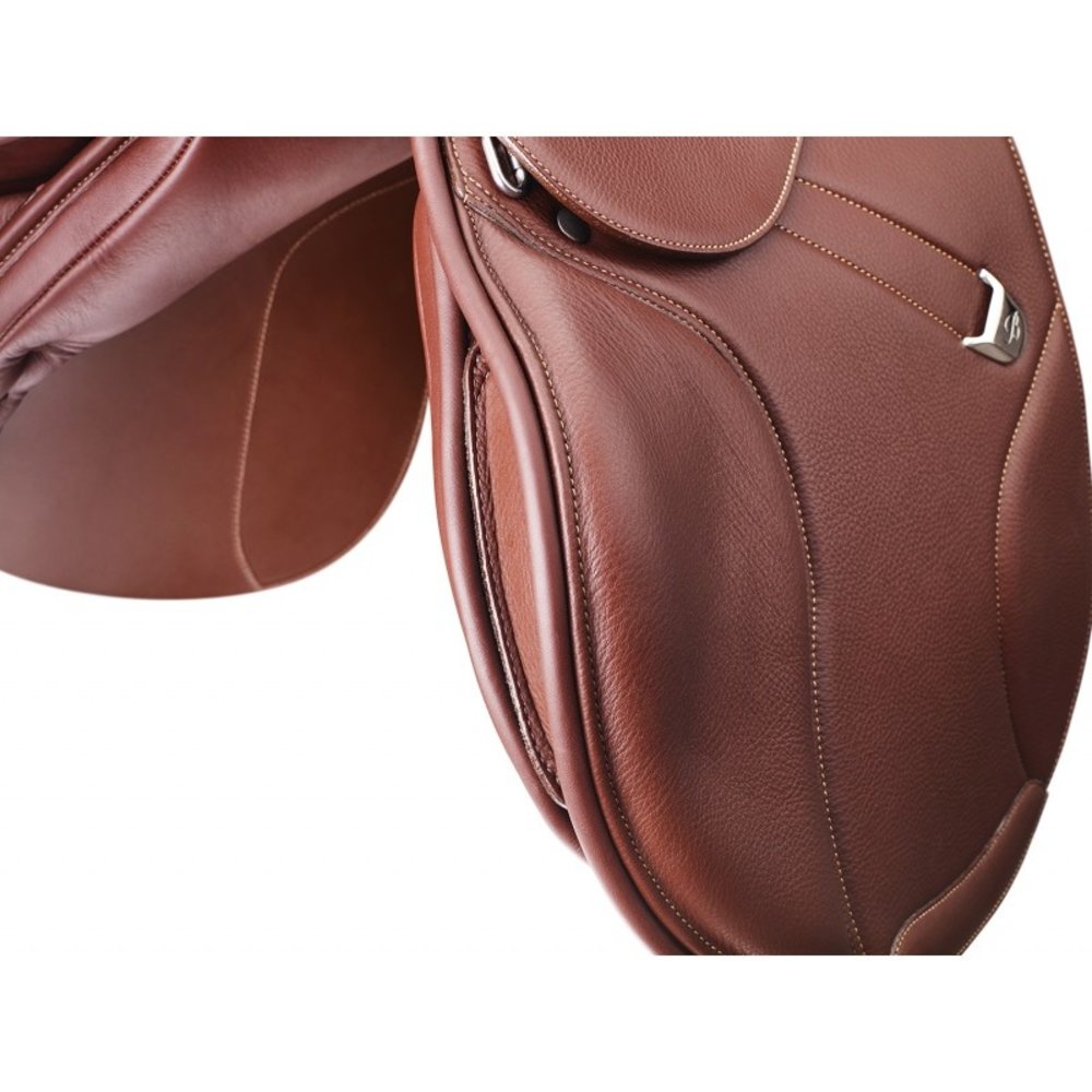 Bates Jump Saddle Bates Elevation Plus Flat Seat Havana Brown
