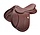 Bates selle obstacle Elevation cuir Luxe Havana Brown