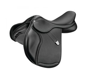 Bates Zadel Bates Elevation Deep Seat  Dubbel leder Pony zwart Bates Zadel Bates Elevation Deep Seat  Dubbel leder Pony zwart