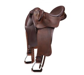 Bates Zadel Bates Kimberley Stock Swinging Fenders Heritage leder bruin Bates Zadel Bates Kimberley Stock Swinging Fenders Heritage leder bruin