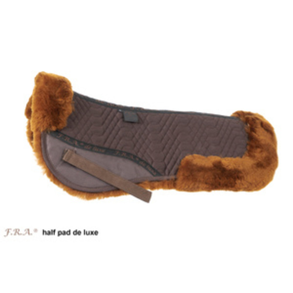 F.R.A. Zadelonderlegger de luxe bruin/cappuccino