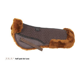F.R.A. Tapis de selle de luxe marron/cappuccino F.R.A. Tapis de selle de luxe marron/cappuccino