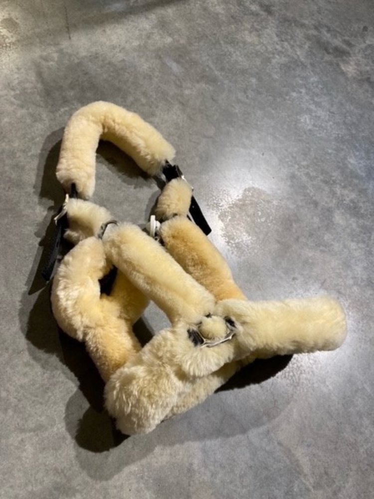 LJ Leathers Pro Selected halter sheepskin natural Full LJ Leathers Pro Selected halter sheepskin natural Full