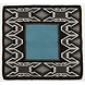 Navajo-pad Nebraska by Franck Perret 86x91cm Blauw/zwart Navajo-pad Nebraska by Franck Perret 86x91cm Blauw/zwart
