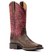Ariat Round Up Back Zip Worn Mocha / Rasberry Ariat Round Up Back Zip Worn Mocha / Rasberry