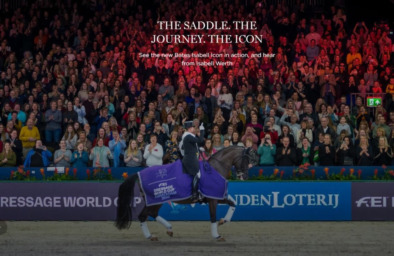 Bates Selle Dressage Bates Isabell Icon Luxe Noir