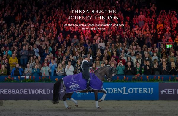 Bates Selle Dressage Bates Isabell Icon Luxe Noir