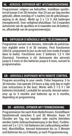 Moskito Fly Control Appareil de contrôle des mouches avec distributeur à télécommande