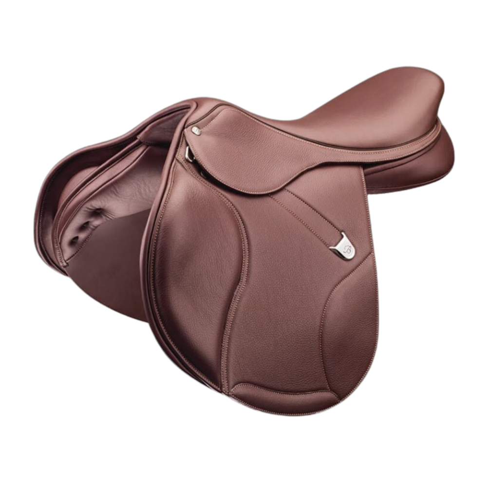 Bates Jump Saddle Bates Elevation Plus Flat Seat Havana Brown