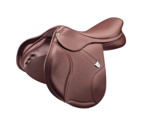 Bates Jump Saddle Bates Elevation Plus Flat Seat Havana Brown Bates Jump Saddle Bates Elevation Plus Flat Seat Havana Brown