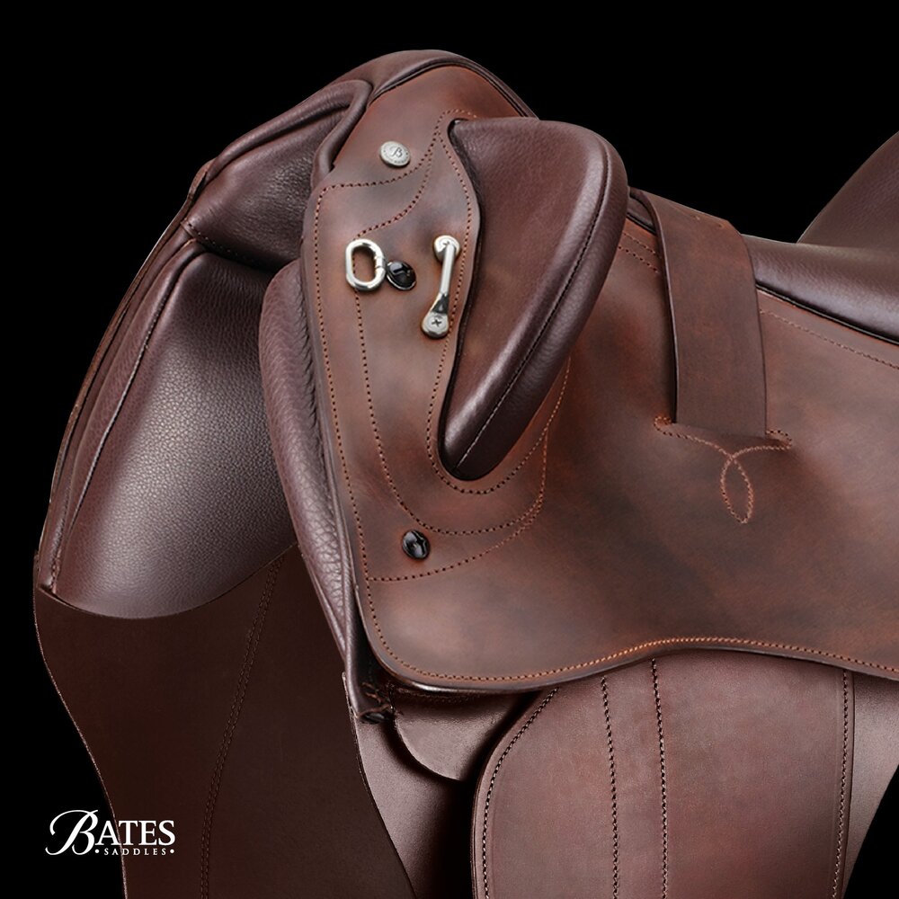 Bates Saddle Bates Kimberley Stock with Swinging Fenders Classic Brown