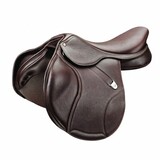 Bates Saddle Bates Elevation Flat Seat Plus Luxe Havana Brown