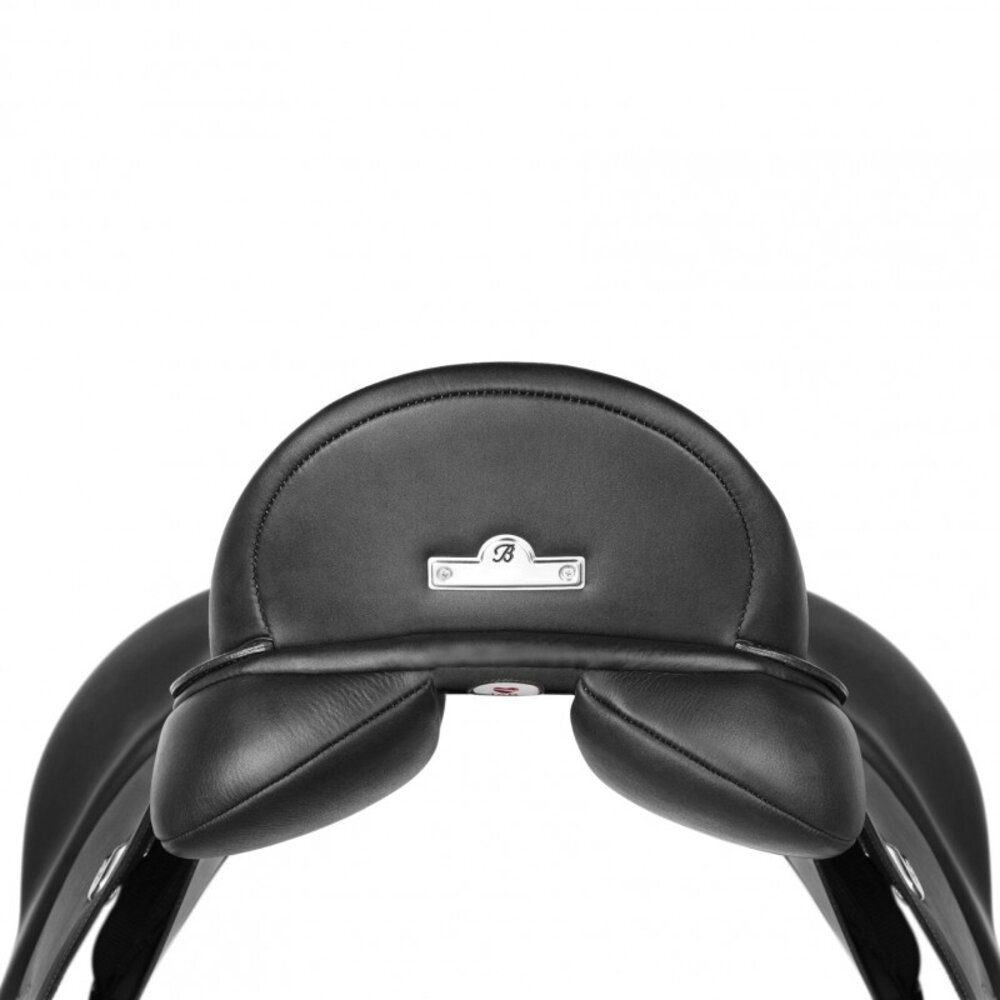 Bates Zadel Bates Dressuur Dubbel leder Luxe zwart