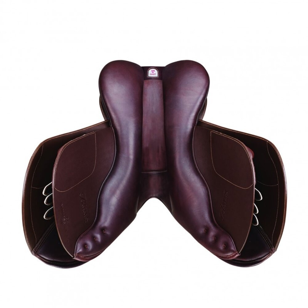 Bates Zadel Bates Caprilli Close Contact Dubbel leder zwart