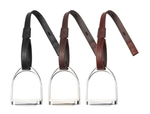Bates Etrivières Bates Webbers Cuir Luxe Noir