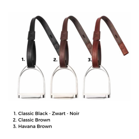 Bates Webbers Bates lederen beugelriemen Classic Bruin Bates Webbers Bates lederen beugelriemen Classic Bruin