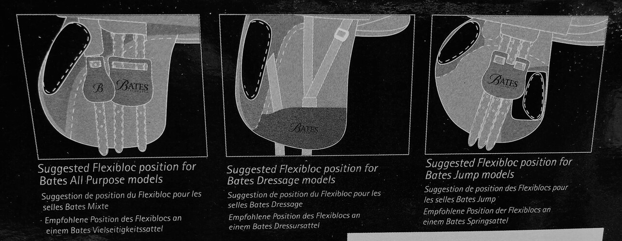 Bates Flexiblocs Bates Kniewrongen Dressuur Large zwart Bates Flexiblocs Bates Kniewrongen Dressuur Large zwart