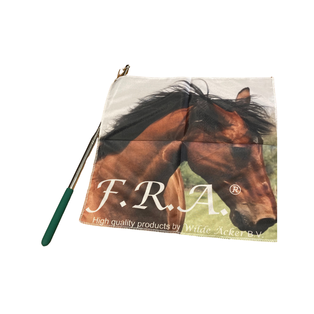 F.R.A. NH-vlag met uitschuifbare stick groen F.R.A. NH-vlag met uitschuifbare stick groen
