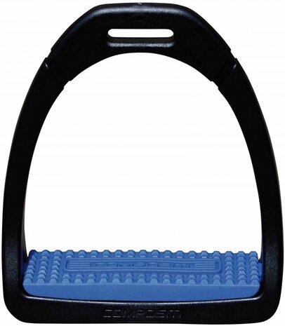 Compositi Stijgbeugels Premium Adult zwart met gekleurde beugelzolen Compositi Stijgbeugels Premium Adult zwart met gekleurde beugelzolen