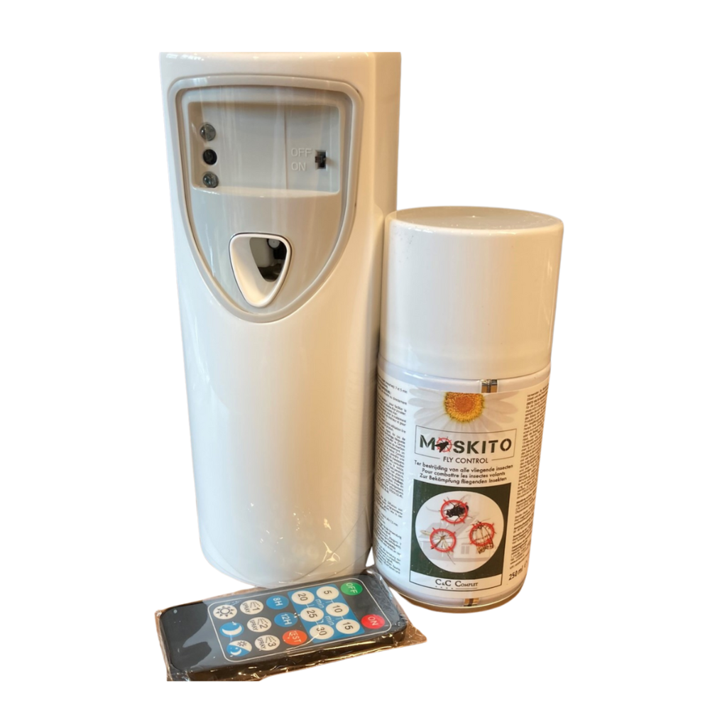 Moskito Fly Control dispenser and remote control