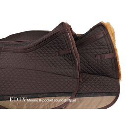 Edix Saddles Westernpad Roundskirtpad Afgerond Fur 8-pockets Edix Saddles Westernpad Roundskirtpad Afgerond Fur 8-pockets