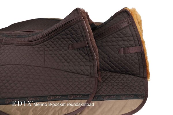 Edix Saddles Westernpad Roundskirtpad Afgerond Fur 8-pockets Edix Saddles Westernpad Roundskirtpad Afgerond Fur 8-pockets