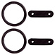 BR BR Rubber Ring with Leather Strap for Safety Stirrups BR BR Rubber Ring with Leather Strap for Safety Stirrups