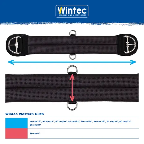 Wintec Western Singel Wintec zwart