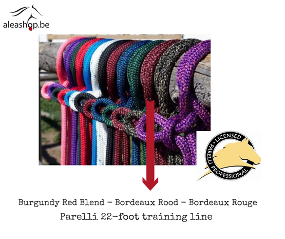 Parelli Touw 22-Foot Line Snap Bordeaux/Rood 6.7m