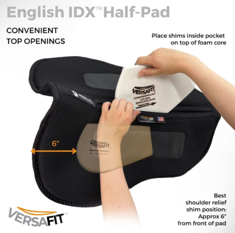 Parelli VersaFit Therapeutic Shimmable Half-Pad Black Parelli VersaFit Therapeutic Shimmable Half-Pad Black