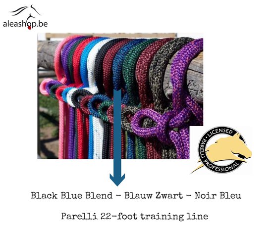 Parelli Touw 22-Foot Line Snap Blauw/Zwart
