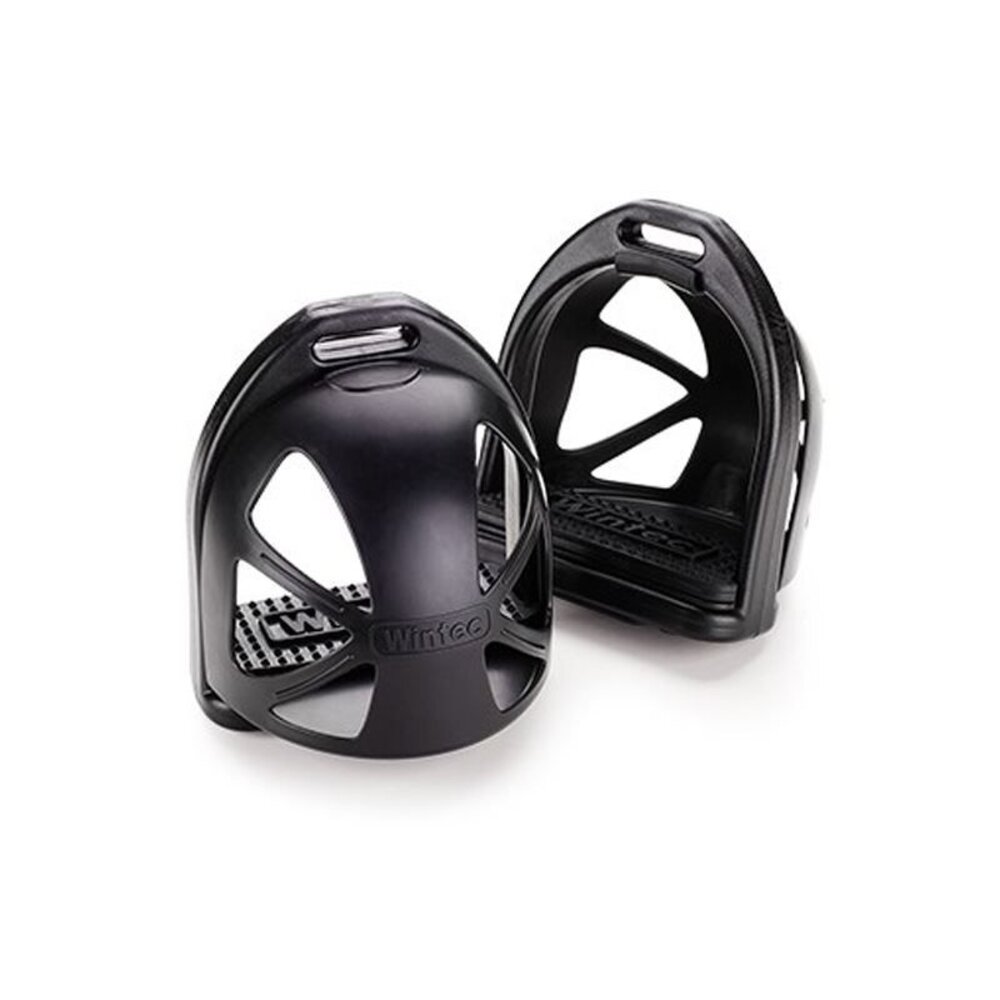 Wintec Wintec stijgbeugel met voetstopper Kids zwart Wintec Wintec stijgbeugel met voetstopper Kids zwart