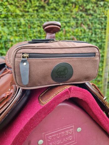 MAGS Zadeltas Pommelbag canvas Kay bruin