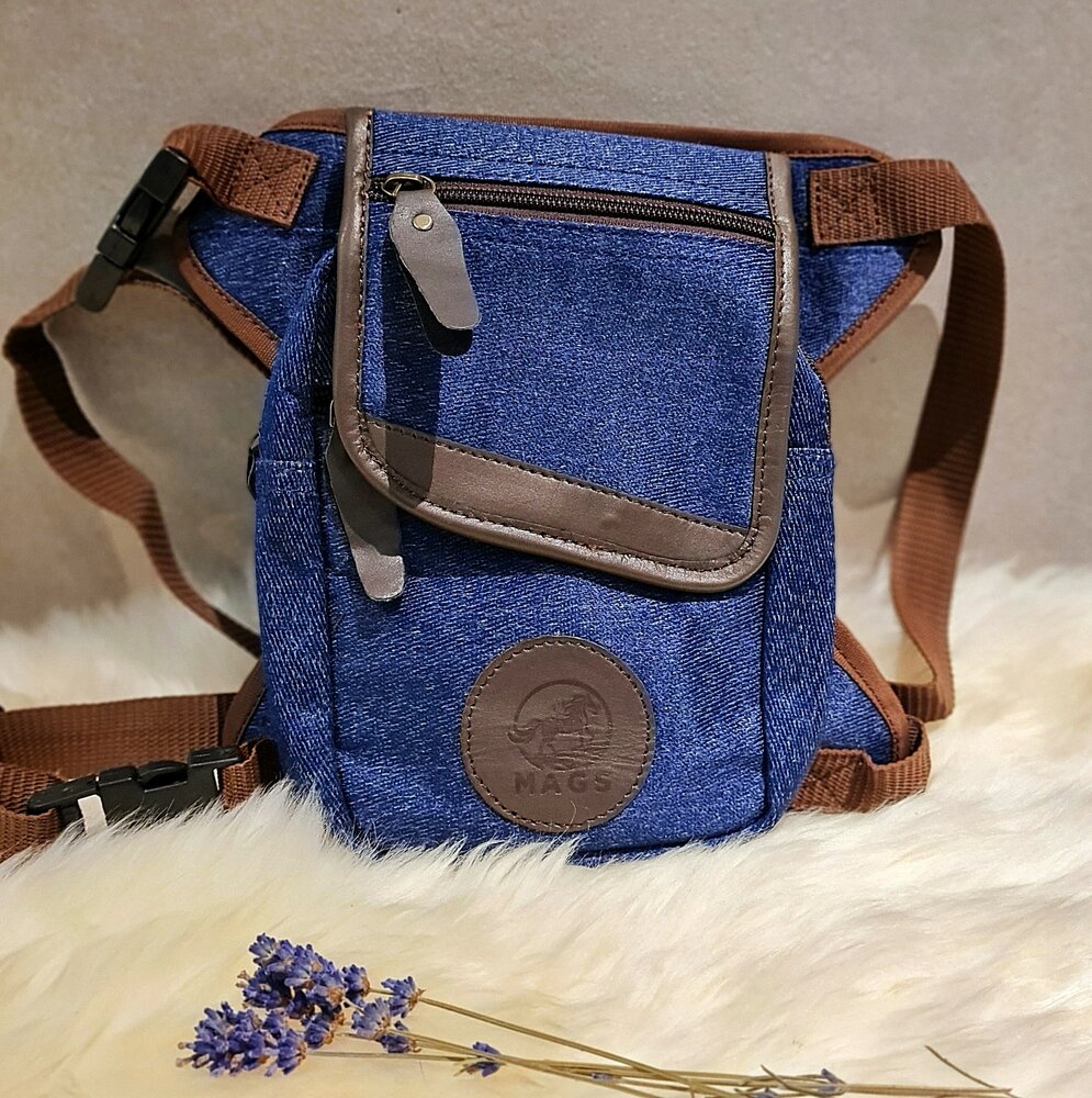 MAGS Heuptas canvas Lucy blauw