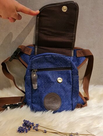 MAGS Heuptas canvas Lucy blauw