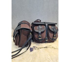 MAGS Zadeltas achteraan canvas Vinnie bruin