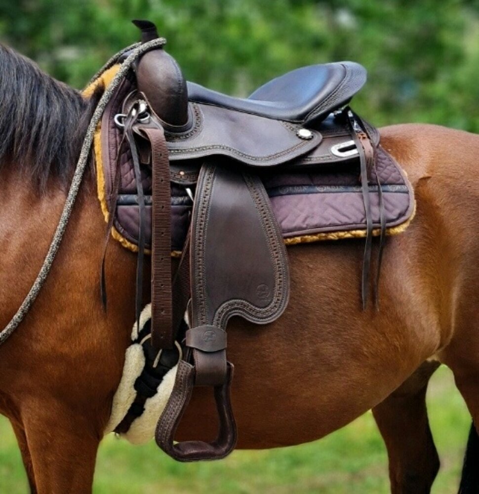 MAGS Westernzadel MAGS Western Shorty donkerbruin