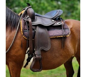 MAGS Westernzadel MAGS Western Shorty donkerbruin