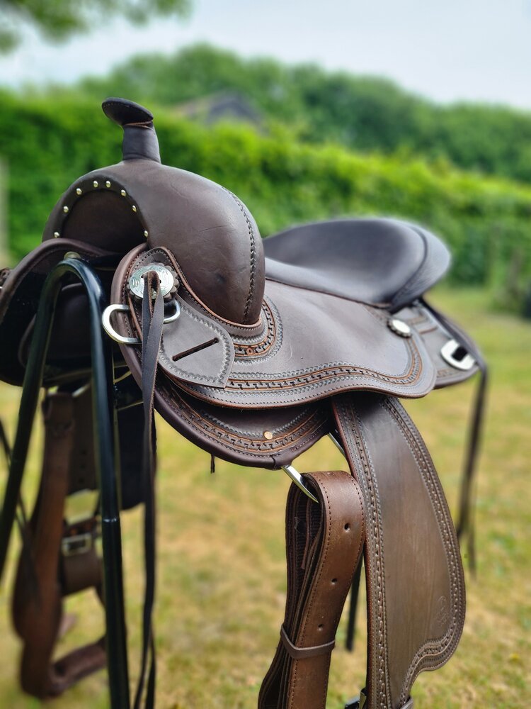 MAGS Westernzadel MAGS Western Shorty donkerbruin